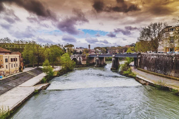ティベル川ローマ,イタリア — ストック写真