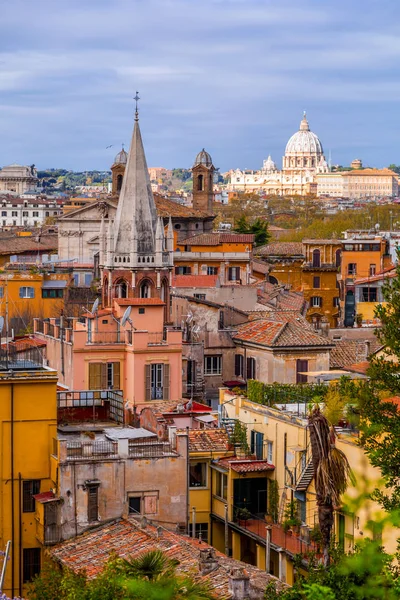 Luftbild von Rom von der Pinco-Terrasse — Stockfoto