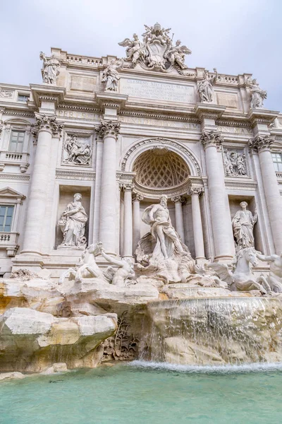 Trevi Fountain or Fontana di Trevi at Piazza Trevi, Rome — 스톡 사진