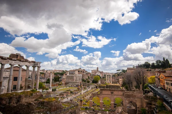 Foro Romano, veduta dal Campidoglio di Roma — Foto Stock