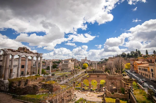 Foro Romano, veduta dal Campidoglio di Roma — Foto Stock