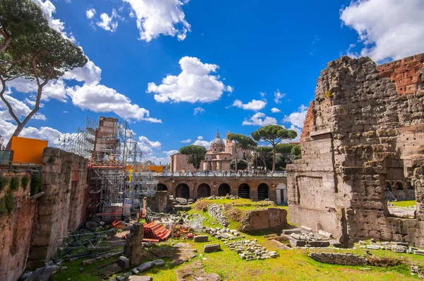 Roman Forum, uitzicht vanaf Capitolium Hill in Rome — Stockfoto