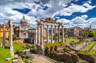 Roman Forum, view from Capitolium Hill in Rome clipart