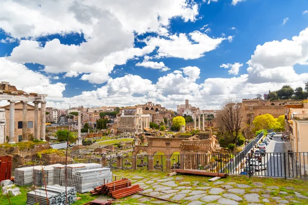 Römisches Forum, Blick vom Kapitolshügel in Rom — Stockfoto