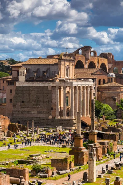 Foro Romano, veduta dal Campidoglio di Roma — Foto Stock