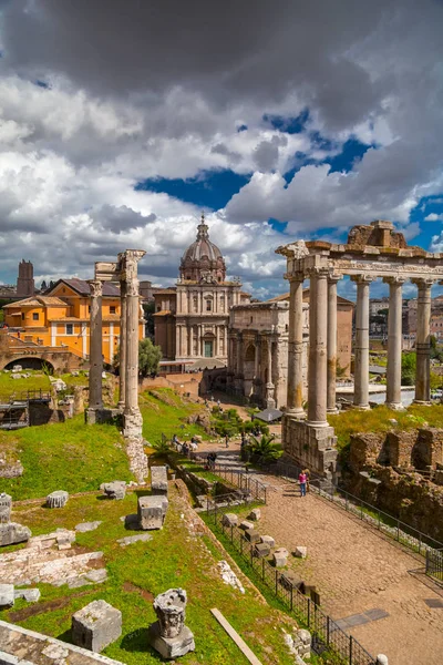 Roman Forum, uitzicht vanaf Capitolium Hill in Rome — Stockfoto