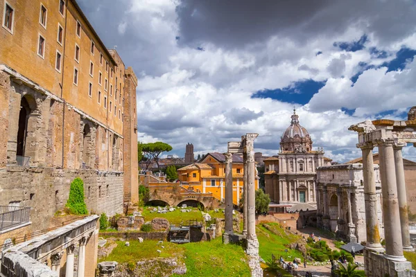 Foro Romano, veduta dal Campidoglio di Roma — Foto Stock