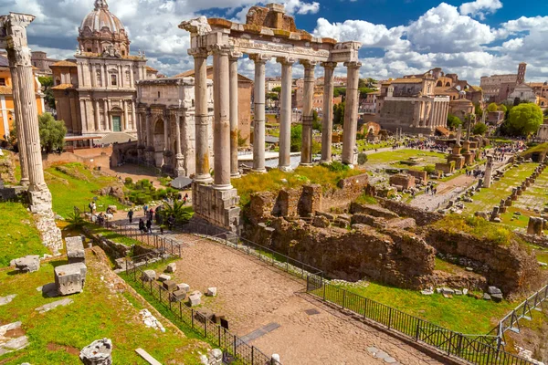 Roman Forum, uitzicht vanaf Capitolium Hill in Rome — Stockfoto