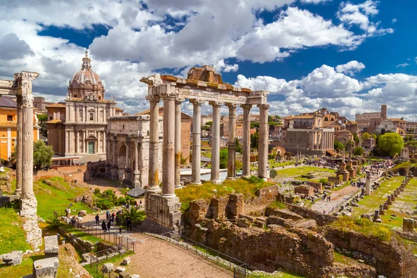 Foro Romano, veduta dal Campidoglio di Roma — Foto Stock