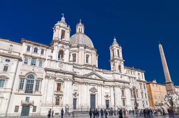 Navona Meydanı, Roma, İtalya. — Stok fotoğraf