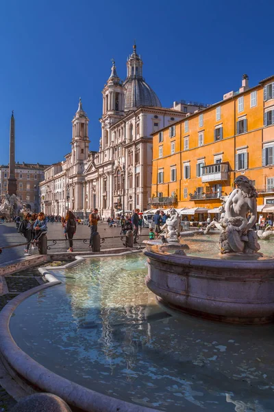 Place Navona à Rome, Italie . — Photo