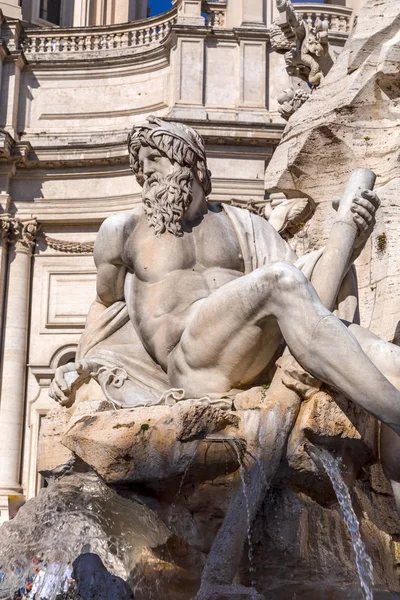 Plaza Navona en Roma, Italia . Imagen De Stock