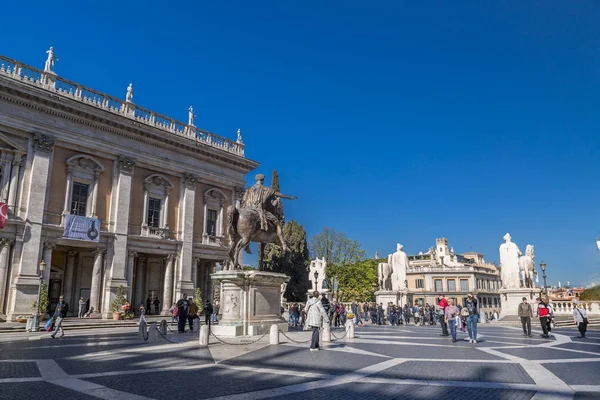 Piazza Campidoglio on Capitoline hill in Rome — Stock Photo, Image