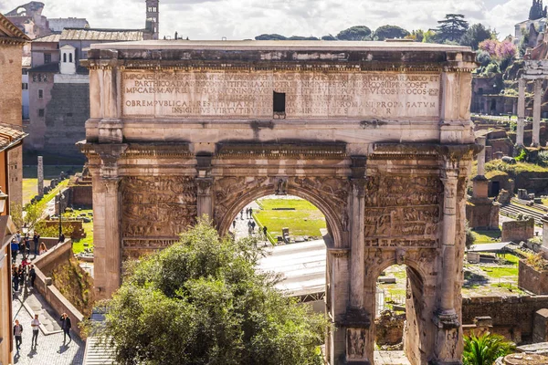 Foro Romano, veduta dal Campidoglio di Roma — Foto Stock