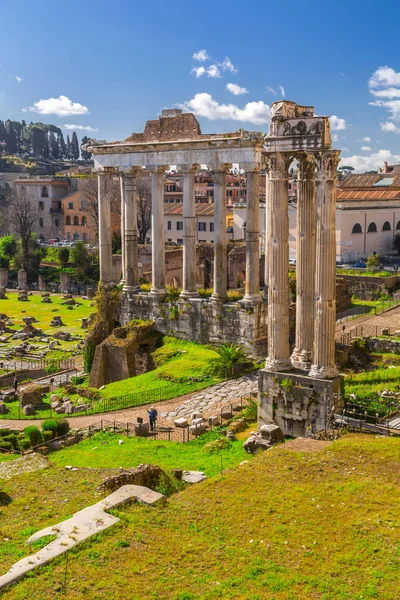 Foro Romano, veduta dal Campidoglio di Roma — Foto Stock