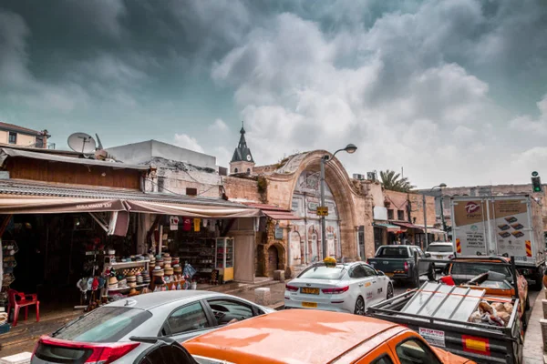 Gamlebyen i Jaffa, Israel – stockfoto
