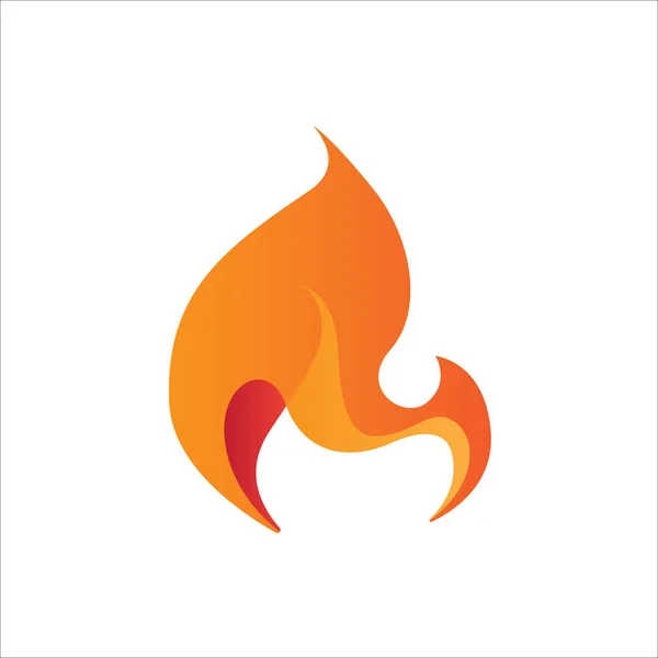 Abstrakt flamma designelement, stiliserad Fire Icon — Stock vektor