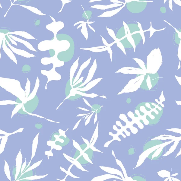 Floral gebladerte naadloze patroon — Stockvector