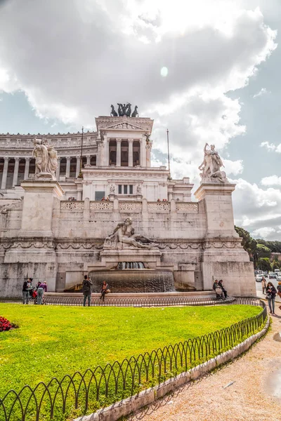 Il Vittoraino, Victor Emmanuel emlékműve, Róma — Stock Fotó