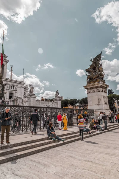 Il Vittoraino, monument över Victor Emmanuel, Rom — Stockfoto