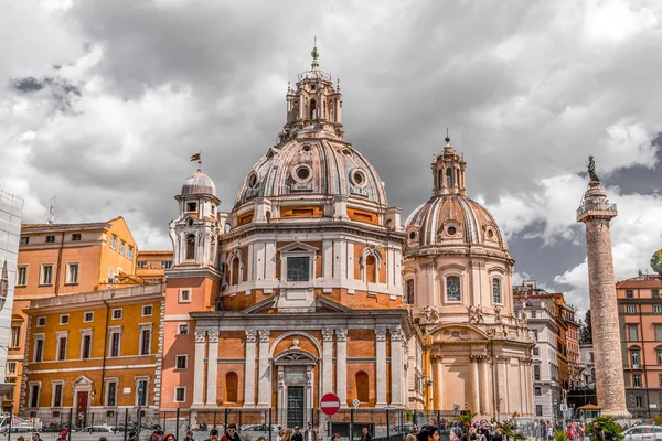 Santa Maria di Loreto and Chiesa del Santissimo Nome di Maria al — 스톡 사진