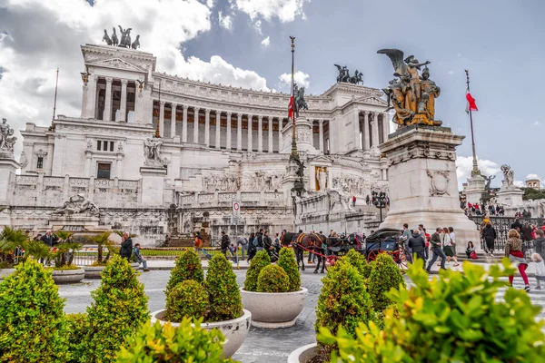 Il Vittoraino, Victor Emmanuel emlékműve, Róma — Stock Fotó