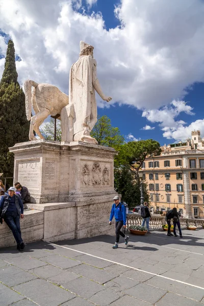 Piazza Campidoglio sul colle Capitolino a Roma — Foto Stock