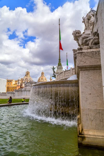 Il Vittoraino, monumento a Vittorio Emanuele, Roma — Foto Stock