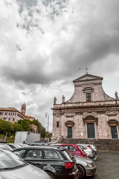 ローマからの都市景観と一般的な建築、イタリア人 — ストック写真