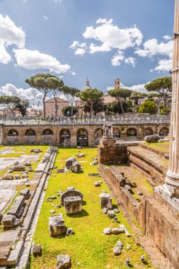 Roman Forum, view from Capitolium Hill in Rome clipart