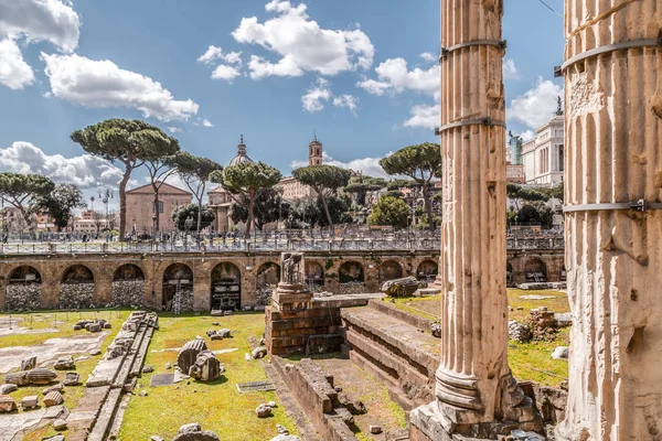 Roman Forum, uitzicht vanaf Capitolium Hill in Rome — Stockfoto