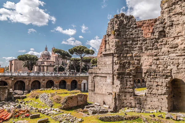 Roman Forumu, Roma 'da Capitolium Tepesi 'nden görünüm — Stok fotoğraf