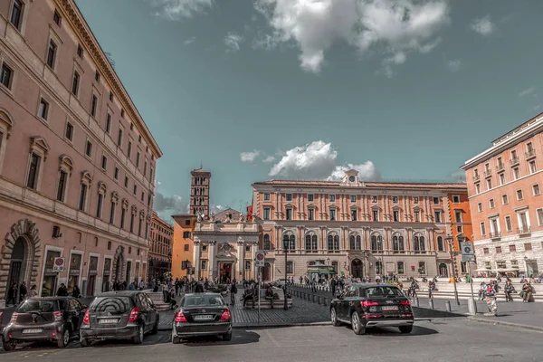 Roma 'dan şehir manzarası ve genel mimari, İtalyan capita — Stok fotoğraf