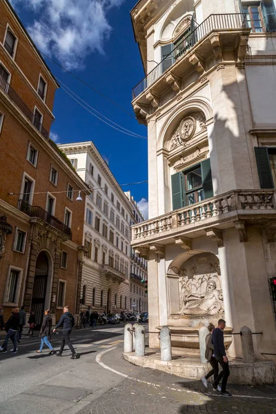 Quattro Fontane yoluyla, Roma — Stok fotoğraf