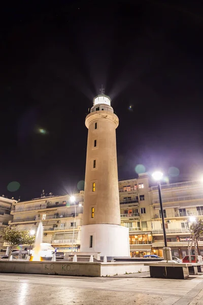 Der leuchtturm von alexandroupoli, der östlichsten stadt griechiens — Stockfoto