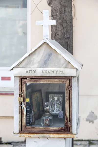 Греческая святыня в Александруполисе — стоковое фото