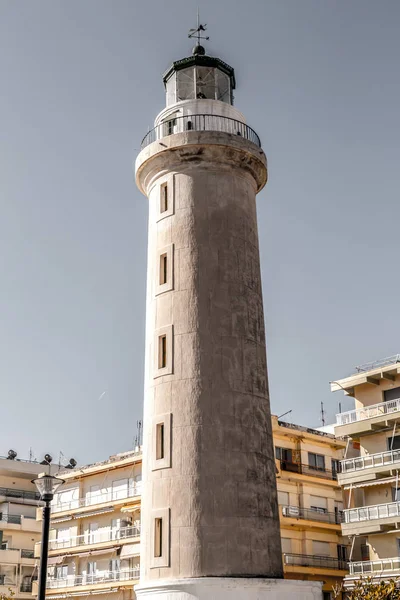 Der leuchtturm von alexandroupoli, der östlichsten stadt griechiens — Stockfoto