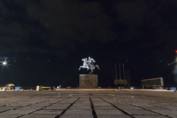 Статуя Олександра Великого Македонський в Салоніках, Греція — стокове фото