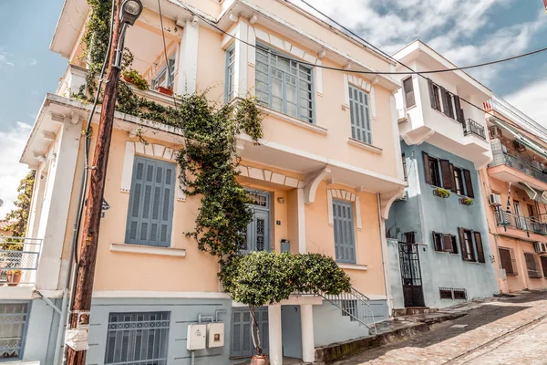 Vista de la calle en el casco antiguo de Tesalónica — Foto de Stock