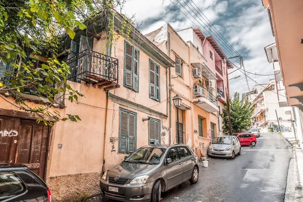 Το Street view στην παλιά πόλη της Θεσσαλονίκης — Φωτογραφία Αρχείου