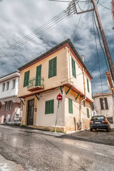 Uitzicht op straat in de oude stad Thessaloniki — Stockfoto