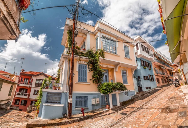 Vista de la calle en el casco antiguo de Tesalónica — Foto de Stock