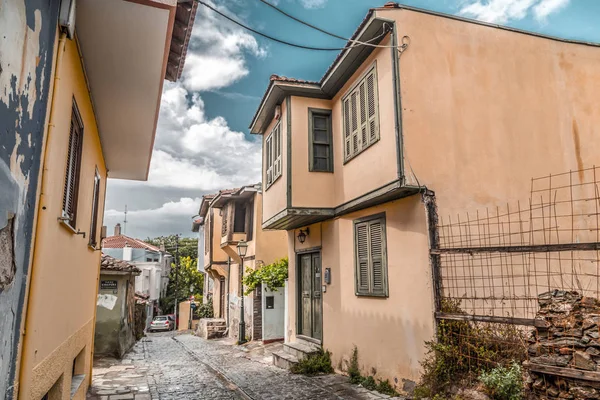 Uitzicht op straat in de oude stad Thessaloniki — Stockfoto