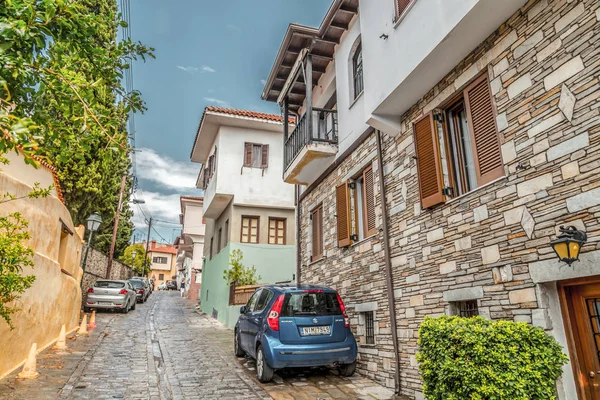 Straßenansicht in der Altstadt von Thessaloniki — Stockfoto