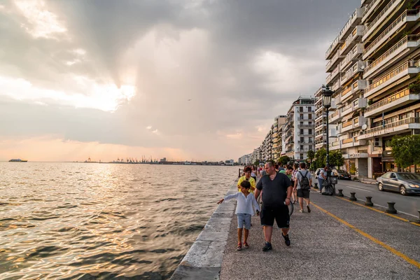 Kıyı görünümünden Thessaloniki, Yunanistan — Stok fotoğraf