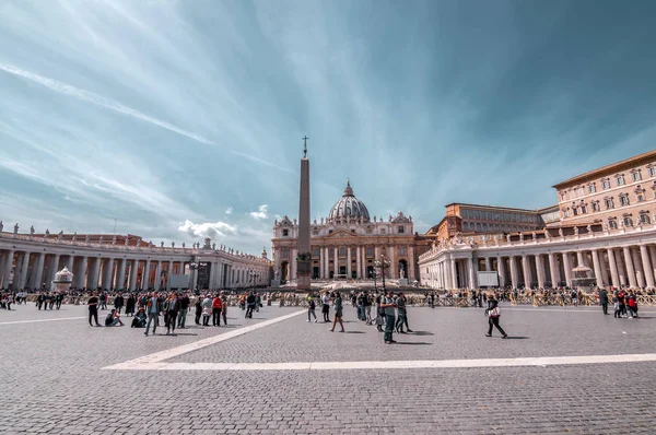 Vista da cidade do Vaticano, o coração do cristianismo católico — Fotografia de Stock