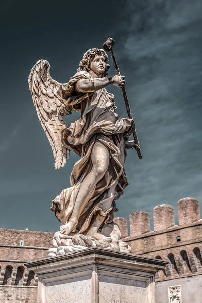 Antica scultura d'angelo a Roma — Foto Stock