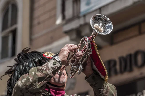Bersaglieri Army band i Rom — Stockfoto