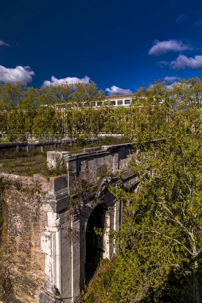 Vista sul fiume Tevere Roma, Italia — Foto Stock