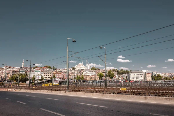 Vista de la calle desde el distrito Karakoy de Beyoglu, Estambul — Foto de Stock